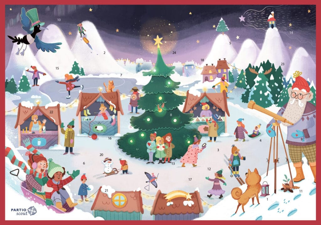 Kuva adventtikalenterista